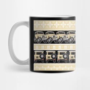 FJ40 Christmas Sweater in Tan Mug